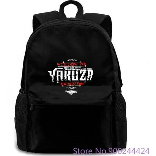 Yakuza Mens Round women men backpack laptop travel school adult student