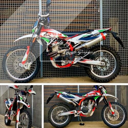 Aftermarket Custom Graphics Dirt Bike Stickers Kit for SWM SM RS 125 300 500 2015 2016 2017, Style No. A