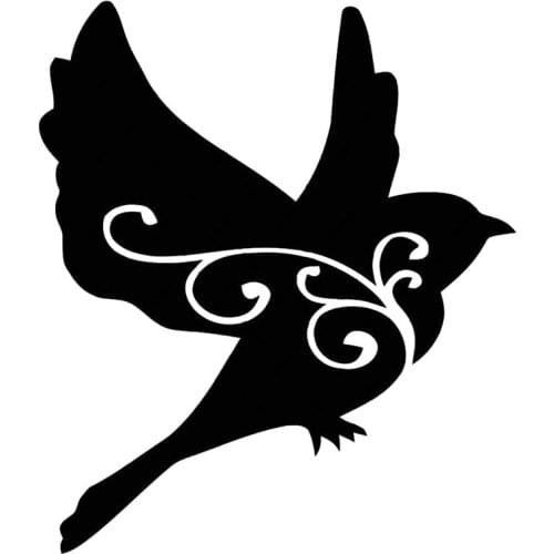 Cute Bird Art Pattern High Quality Car Stickers PVC Personality Fashion Body Window Waterproof Decals Exquisite Decorated