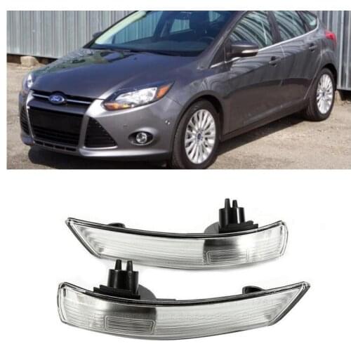 No Bulb Left Right Side Door Mirror Turn Signal Light For Ford Focus(U.S. version ) Escape Kuga C-max Ecosport