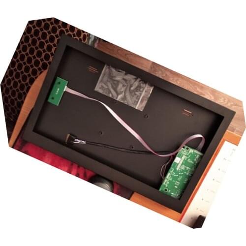 58C Controller board + Metal alloy back cover case box DIY VGA HDMI-compatible kit for LCD LTN156AT05 15.6" LED 1366x768 panel