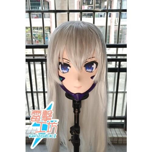 RAIGEKI MAKS 11) Resin 3/4 Head Female/Girl Kigurumi Anime Cosplay Masks Crossdress Japan Role Lolita Crossdresser DOLL BJD Cos