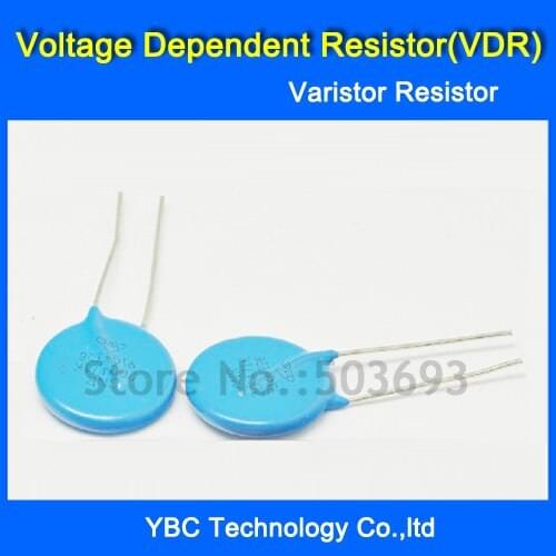 Free Shipping 100pcs/lot Voltage Dependent Resistor VDR 10D180K 10D-180K Varistor Resistor