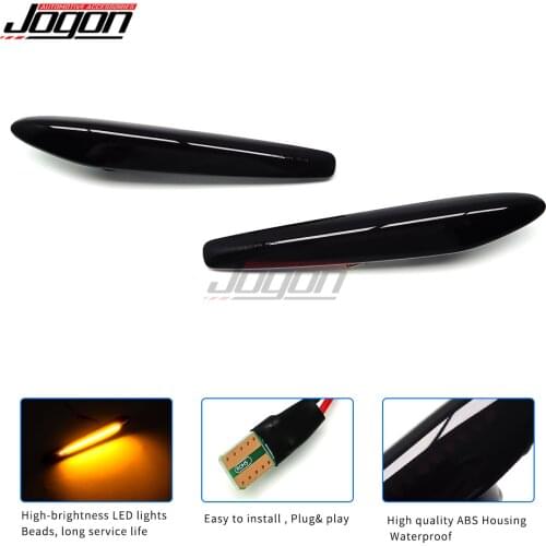 2Pcs LED Dynamic Side Marker Lights Car Turn Signal Blinker Lamps For Alfa Romeo 159 / 159 Sportwagon / Boera / Spider typ 939