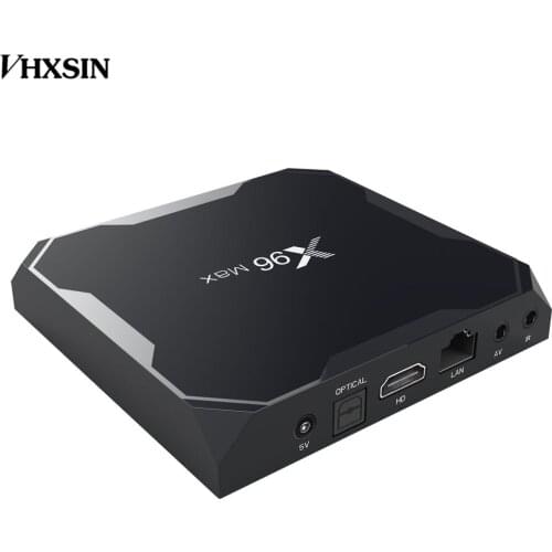 VHXSIN 50 PCS/LOT X96Max Android 8.1 Amlogic S905X2 LPDDR4 4G64G TV BOX Quad Core 2.4G5G