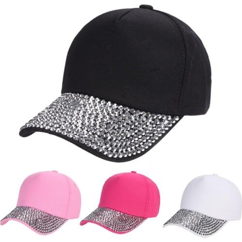 Womens New Fashion Baseball Cap Rhinestone Paw Shaped Snapback Hat Mens Summer Baseball Caps Classic Elegant Z0126
