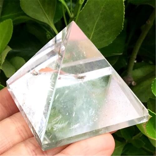 1pc 40mm High Quality Natural Quartz Crystal Pyramid Healing Chakra Gemstones And Minerals Meditation Gift For Home Decor