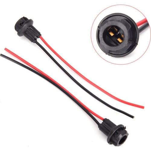 1pc T10 W5W Light Bulb Socket Holder Wedge Connector Fit Car Truck Boat Soft Extension Rubber Connector