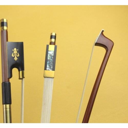 1 pc new pro Superior Brazil wood Violin Bow 4/4 full size inlaid copper flower