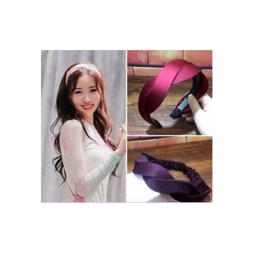 50pcs/lot DIY Simple Multi Fabrics Handmade Knitting Wide Head Bands Wave HeadBands Hair Styling Tools Accessory HA1273