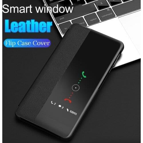 Smart View Phone Case for Samsung Galaxy Note 10 Plus S10 Plus 360 Flip Back Cover Soft Leather Case For Samsung S 10 Not Note10