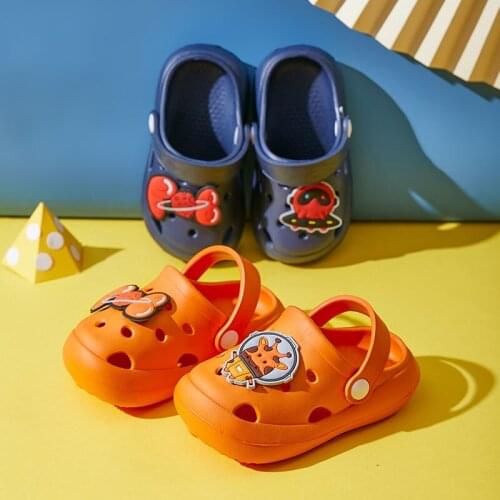 Spring Summer Children Shoes For Girl Boy 2021 New Casual Fashion Cartoon Active Kid Baby Toddler Flip Flop Rubber