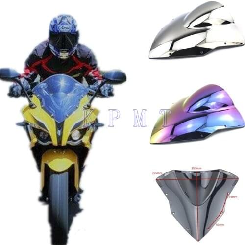 For BAJAJ Pulsar RS200 RS 200 Black Motorcycle Windshield WindScreen