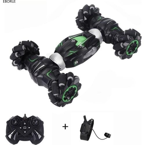 JJRC Q78 1:14 2.4G 4WD Stunt RC Car Gesture Induction Twisting Off-Road Light Music Drift High Speed Climbing Vehicle Toy RTF