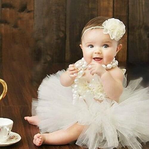 Baby Tutus Set Fancy Frills 3 Piece Set Includes Tutu Skirt Headband and Top Newborn Photo Props Birthday Tutu Set TS068