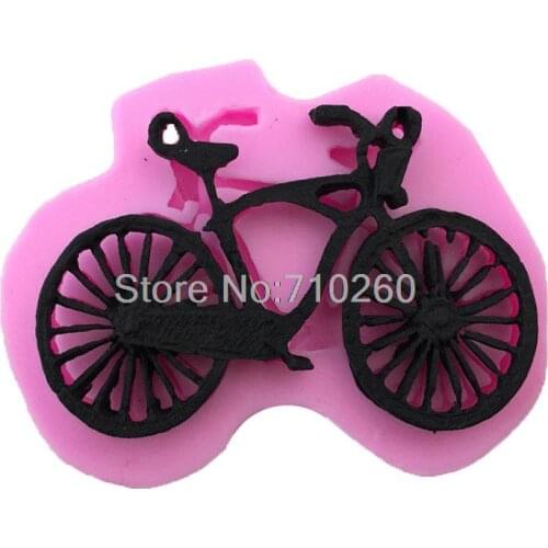 M013 DIY Fondant Silicone Mold Silicone Mold Bike Fondant Cake Mold Chocolate Cak