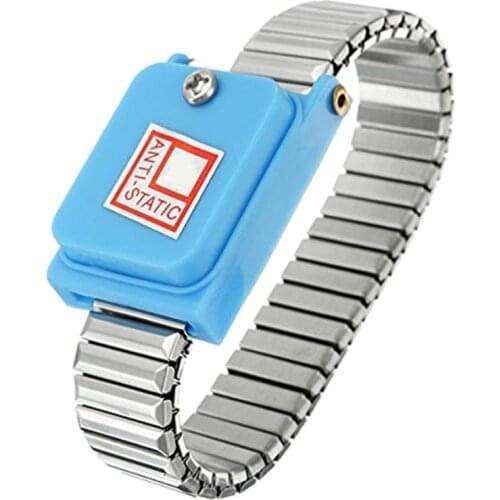 Metal Anti Static Wrist Band Strap Wireless Adjustable ESD Wristband Discharge Electronic Work Cordless Bracelet Supplies