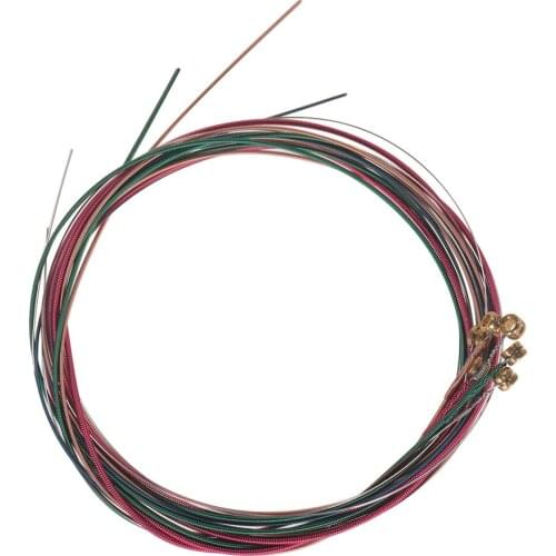 Acoustic Folk Guitar Strings Set Steel Core Copper Alloy Winding, 6pcs/ Set guitar string guitar accessories guitar parts