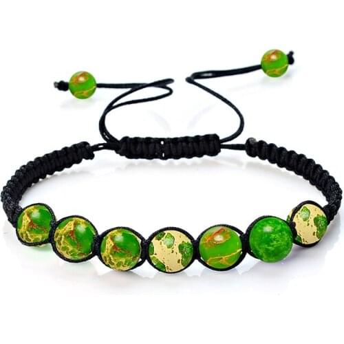 Natural 8mm Regalite Round Stone Beads Women Weaving Handmade Bracelets Tiger Eye Charm Men Bracelets Top Quality