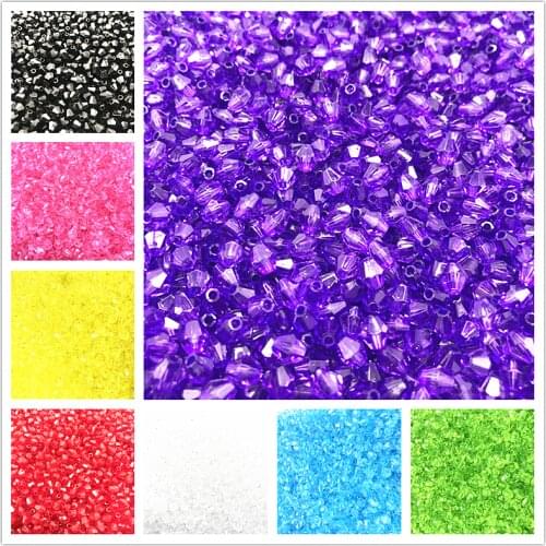 Wholesale 100 pcs 6mm Austria acrylic beads Charm Beads loose spacer beads for DIY jewelry production