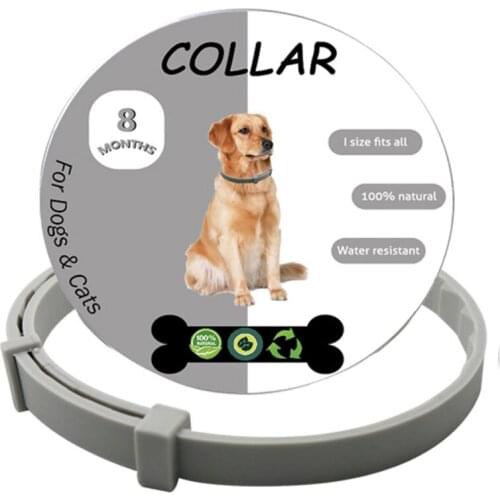 All Cat Dog Collar Anti Flea Ticks Mosquitoes Outdoor Protective Adjustable Pet Collars 8 Months Long-term Protection