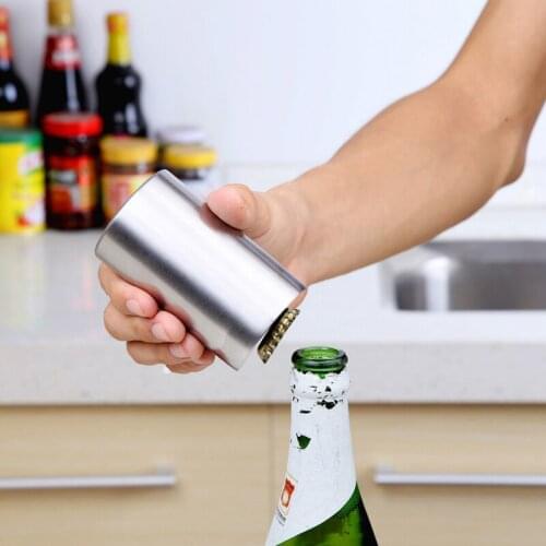 Stainless Steel Beer Bottle Opener Automatic Bottle Openers Beer Soda Cap Wine Bottle Opener kitchen gadgets S2017148