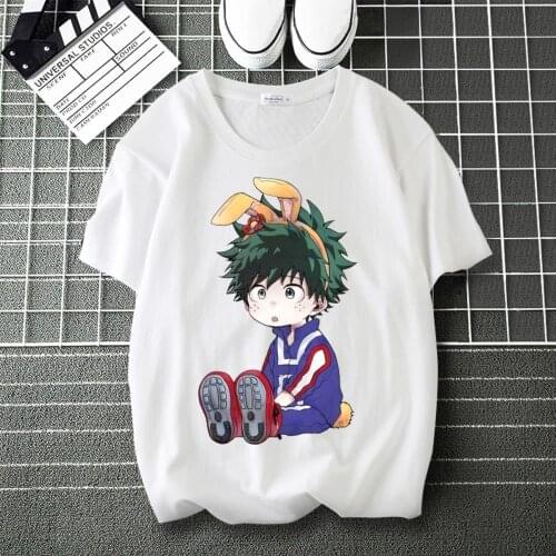 My Hero Academia Asui Tsuyu Graphics Print personalise T-Shirt O-Neck Short Sleeve Modal Shirt Tshirt