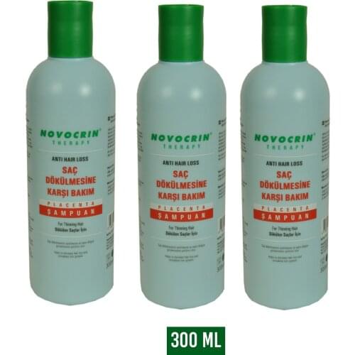 Placenta Anti-Hair Loss and Stimulates Hair Growth Botanical Vitamin Hair Shampoo 3 Packs for Normal Hair