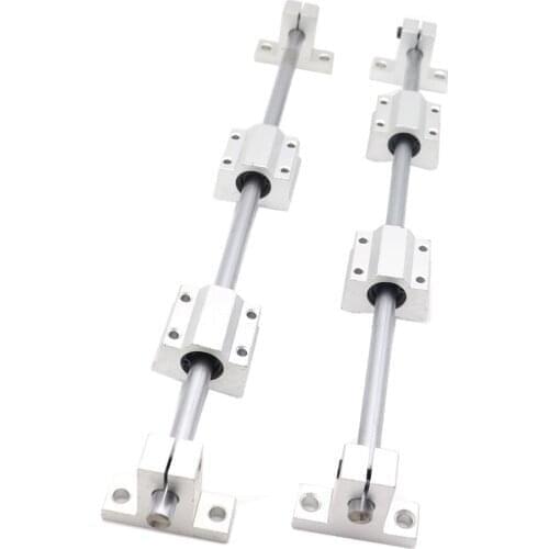 Smooth Rods Horizontal 8mm 10mm Lead Rod Linear Ball Bearing Rail Guide Support SK8 SK10 SCS8 SCS10 Optical Axis 3D Printers Par