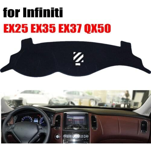 Car dashboard covers mat for Infiniti EX25 EX35 EX37 QX50 Left hand drive dashmat pad dash cover auto dashboard accessories
