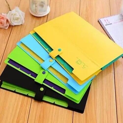 Hard Cardboard A4 Office Expanding File Folder Organizer Stainless Cord Closure