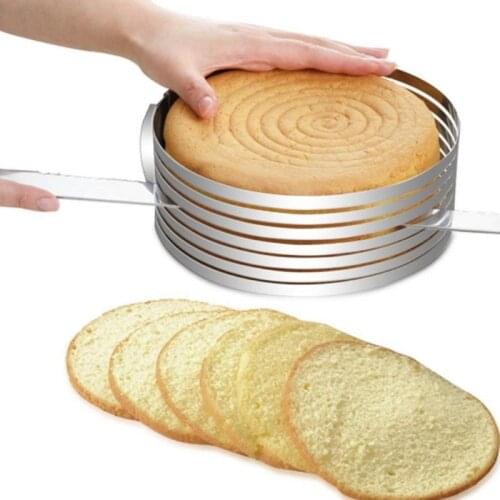 15-20cm Adjustable Cake Cutter Slicer Stainless Steel Round Bread Cake Cutter Mold Cake Tools DIY Kitchen Baking Accessories