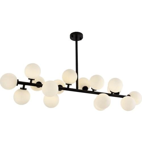 Glass balls chandelier Nordic creative living room dining room chandelier magic beans glass ball molecular chandelier lamp glass