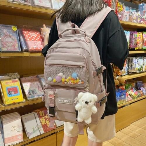 Large Capacity Women Backpack Student Waterproof Multi-pocket Travel Rucksack High Quality School Bag for Teenage Girl Backpacks