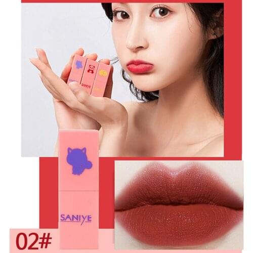 Waterproof Non-stick Lipstick Vivid Color Silky Lip Easy To Color Gift For Women Girlfriend Lipstick Maquillaje
