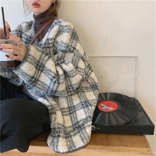 YKANGS Women's Plaid Coats