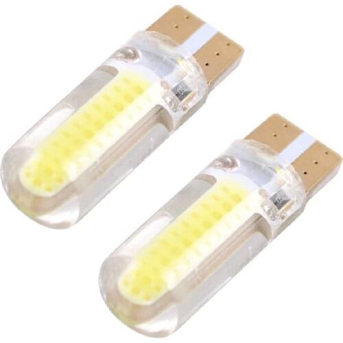YSY2) 10pcs T10 COB led 18 Chips 194 W5W Silicone case Car Auto Parking light Car styling 12V car led light source