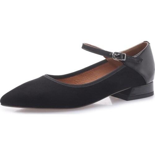 Recreational leather shoes in the spring of 2019 with low side with light mouth single shoes 40 and 41