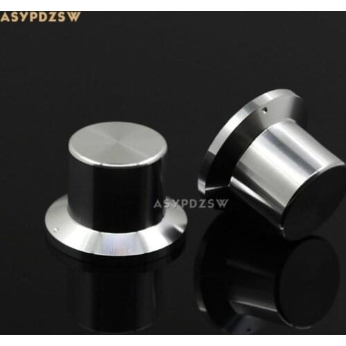 1 PCS Classic bright silver aluminum amplifier knob Potentiometer knob 38*26*26