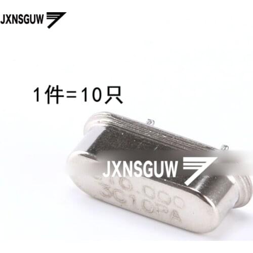 10PCS crystal 10MHz 20ppm 20PF 2 foot 49S type passive crystal oscillator 10M short foot