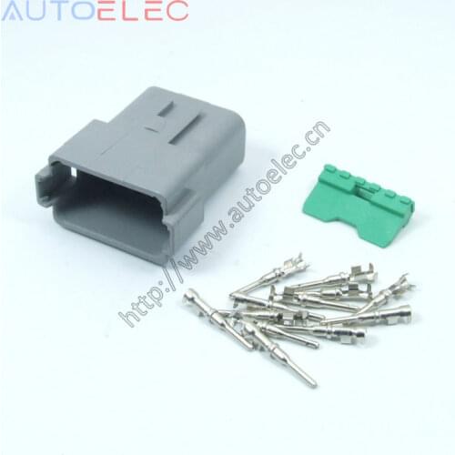12Pin DT04-12P Connectors OEM Deutsch DT GRAY and U-barrel Crimper terminals 1060-16-0122 for boats KOMATSU excavator