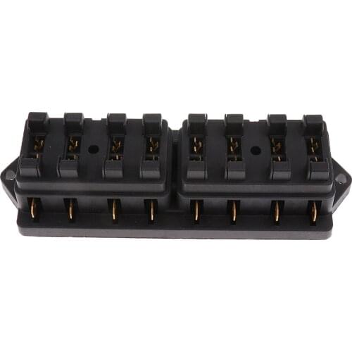 12V/24V 8 Way Car Truck Circuit ATC ATO Standard Blade Fuse Box Holder
