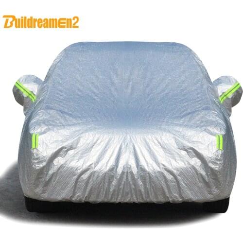 Buildremen2 Three Layers Cotton Car Cover Waterproof Sun Shield Rain Hail Prevent Dust Proof Auto Cover For SUV Sedan Hatchback
