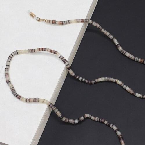 Fashion Reading Glasses Chain Natural Shell Sunglasses Holder Neck Strap Rope Lanyard Necklace