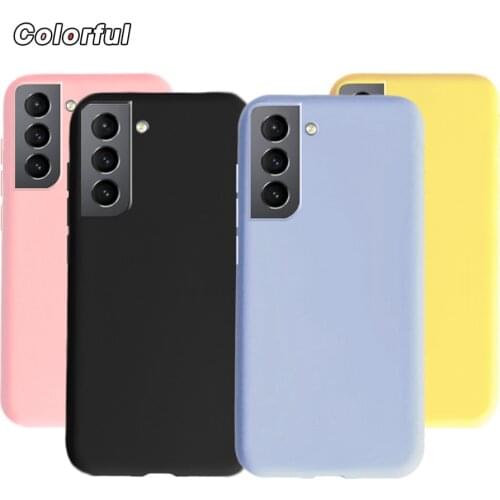 Candy TPU Case For Samsung Galaxy S21 Plus 5G S 21 S21Plus Cover Frosted Matte Silicon Case For Samsung S21+ 5G Solid Color Capa
