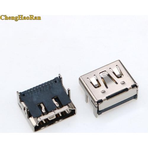 ChengHaoRan 1pcs HDMI jack Socket interface 90 degree two rows pin 19 PIN HDMI Port repair replacement