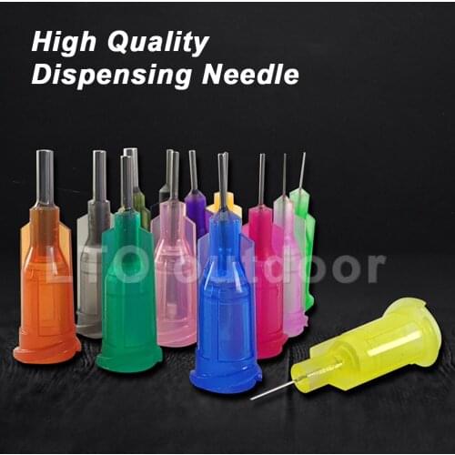 100Pcs Threaded mouth Dispensing Needle Welding Fluxes Welding Tools Suitable All Glue Liquid Solder Dispenser Needle