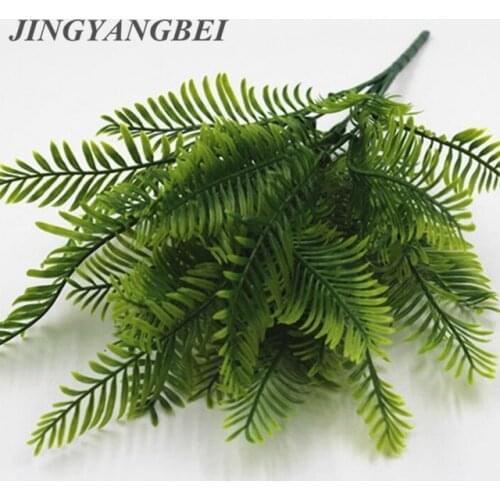 1Pcs Artificial Flower Leaves Plants Pretty Fake Lifelike Plastic Persian Grass Lysimachia Fern floral decoration
