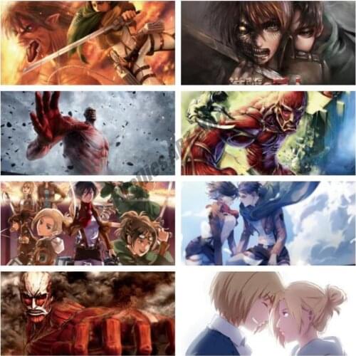 Canvas Painting Attack on Titan Japanese Anime Wall Art Nordic Posters and Prints Room Decoration Pictures for Living Home Decor