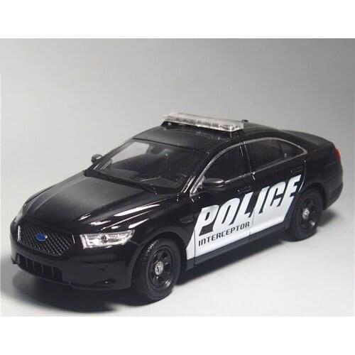Diecast 1:24 Scale Ford Taurus Police Car Model Cars Adult Collection Static Gifts Souvenir Toys for Boys Color Boxed 18cm